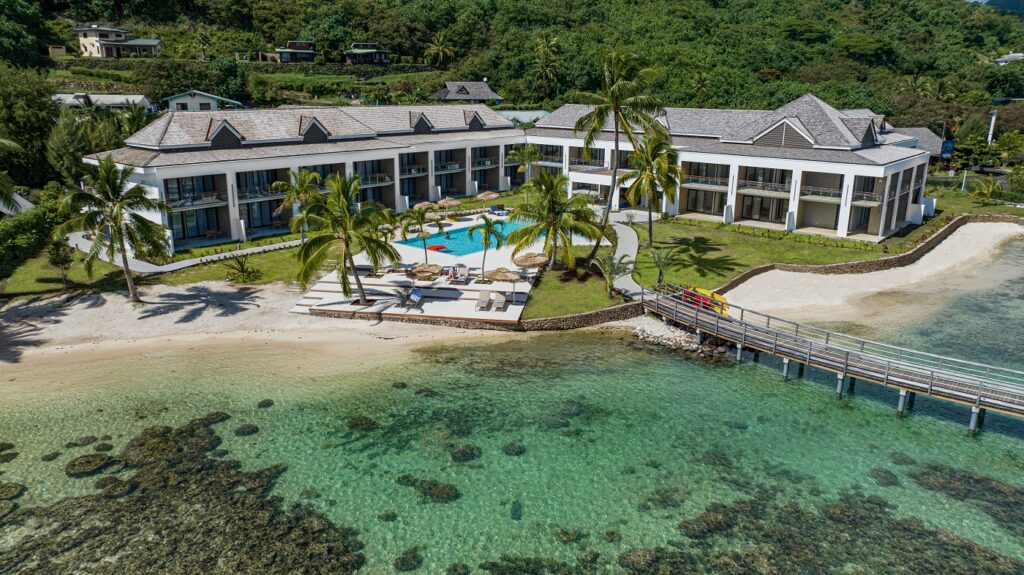 Aerial Cooks Bay Hotel & Suites Moorea