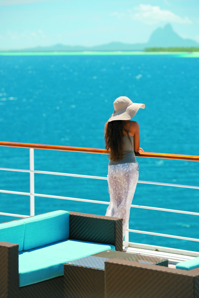 The pool deck of The Gauguin.